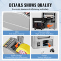Electric Tape Dispenser 25W Auto Cutter 6-60mm Packaging Machine