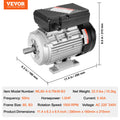 0.75KW Electric Motor 1400rpm 220-240V Single Phase Air Compressor