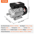 1.5KW Electric Motor 1400rpm AC 220-240V 90L B3 Frame 24mm