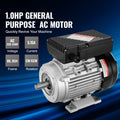 0.75KW Electric Motor 2850 rpm, AC 220~240V 5.15A, 80, B34 Frame, Air Compressor Motor Single Phase, 19mm Keyed Shaft, CW/CCW Rotation for Agricultural Machinery and General Equipment
