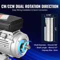 0.75KW Electric Motor 2850 rpm, AC 220~240V 5.15A, 80, B34 Frame, Air Compressor Motor Single Phase, 19mm Keyed Shaft, CW/CCW Rotation for Agricultural Machinery and General Equipment