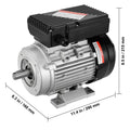 0.75KW Electric Motor 2850 rpm, AC 220~240V 5.15A, 80, B34 Frame, Air Compressor Motor Single Phase, 19mm Keyed Shaft, CW/CCW Rotation for Agricultural Machinery and General Equipment