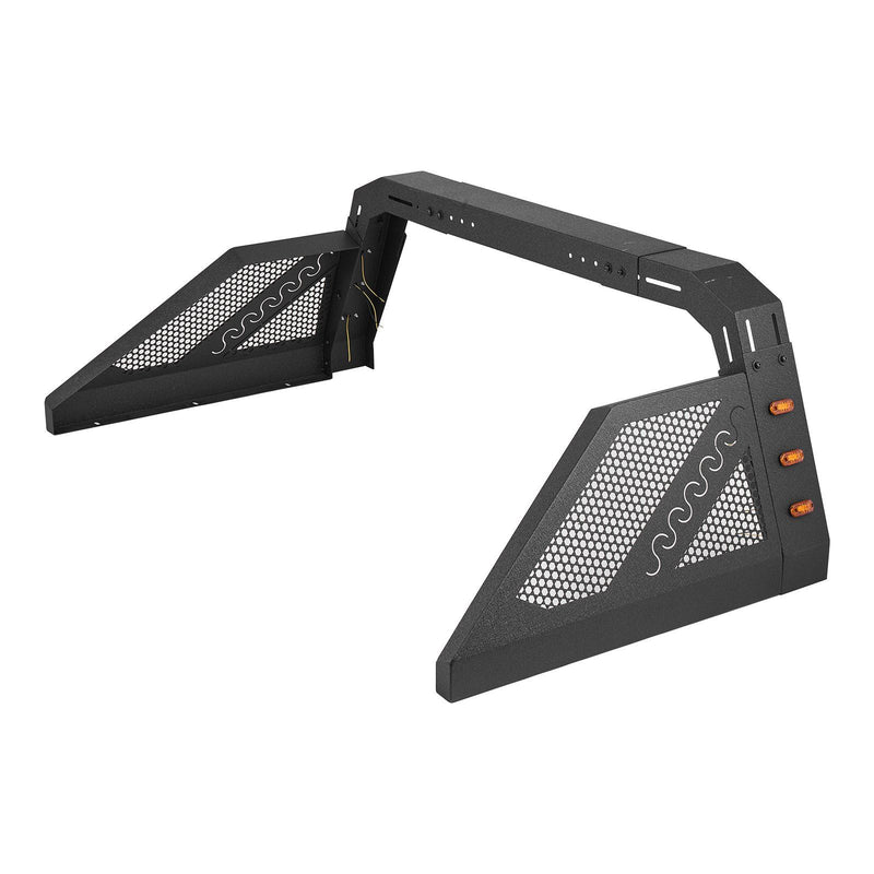 Truck Bed Roll Bar Universal Pickup Carbon Steel 6 Amber Lights