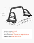 Truck Bed Roll Bar Universal Full-Size Pickup Carbon Steel