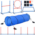 Dog Agility Training Equipment 5 Piece Set Hurdles Weave Poles