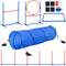 Dog Agility Training Equipment 5 Piece Set Hurdles Weave Poles