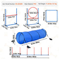Dog Agility Training Equipment 5 Piece Set Hurdles Weave Poles
