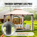 Gazebo 3.05x3.05m 6-8 Person Mosquito Net Metal Frame PU Polyester