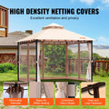 Gazebo 3.05x3.05m 6-8 Person Mosquito Net Metal Frame PU Polyester