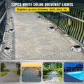 Solar Driveway Lights 12-Pack 6 LED Bright White Waterproof Outdoor