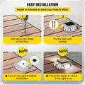 Solar Driveway Lights 12-Pack 6 LED Bright White Waterproof Outdoor