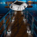 Solar Driveway Lights 12-Pack 6 LED Bright White Waterproof Outdoor
