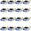 Solar Driveway Lights 16-Pack 6LED Blue Waterproof Path Garden