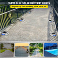 Solar Driveway Lights 16-Pack 6LED Blue Waterproof Path Garden