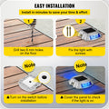 Solar Driveway Lights 16-Pack 6LED Blue Waterproof Path Garden