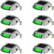 Solar Driveway Light LED Road Marker Green 8-Pack Pathway