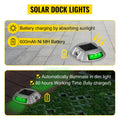 Solar Driveway Light LED Road Marker Green 8-Pack Pathway