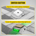 Solar Driveway Light LED Road Marker Green 8-Pack Pathway