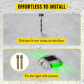 Solar Driveway Light LED Road Marker Green 8-Pack Pathway