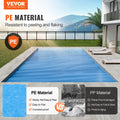 VEVOR Solar Pool Cover 24x12ft Rectangle 12mil Blue Blanket
