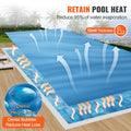 VEVOR Solar Pool Cover 24x12ft Rectangle 12mil Blue Blanket