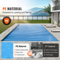Solar Pool Cover, 24 x 12 ft Rectangle Solar Blanket for Pools, Inground Above Ground Swimming Pool Solar Cover, 8 mil Solar Covers Blue