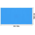 Solar Pool Cover, 24 x 12 ft Rectangle Solar Blanket for Pools, Inground Above Ground Swimming Pool Solar Cover, 8 mil Solar Covers Blue