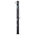 40L Solar Heated Shower, 205cm Showerhead Height Outdoor Shower, with Handheld & Foot Faucet, Hot & Cold Water Adjustment, Freestanding for Backyard Poolside Beach Pool, Black