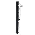 Solar Heated Shower 40L 205cm Black Outdoor Poolside Beach