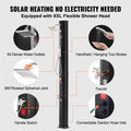 Solar Heated Outdoor Shower 40L 2 Shower Head Foot Tap Handheld