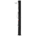 Solar Heated Outdoor Shower 40L 2 Shower Head Foot Tap Handheld