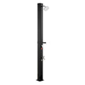 35L Solar Heated Shower 195cm Outdoor w Foot Faucet Black