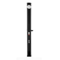 35L Solar Heated Shower 195cm Outdoor w Foot Faucet Black
