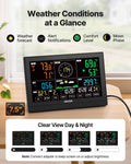 Levitex 7-in-1 Wi-Fi Weather Station Solar Wireless Sensor