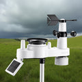 Wireless Weather Station 7-in-1 Solar Powered Rain Gauge Indoor