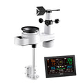 Wireless Weather Station 5-in-1 Solar Sensor Rain Gauge Outdoor