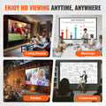 150 inch Projector Screen 16:9 4K 1080 HD with Tripod Stand Carry Bag