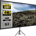 Tripod Projector Screen 70 inch 16:9 4K HD Height Adjustable Portable