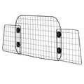 Dog Car Barrier, 96.5-168.5cm Adjustable Car Divider for Trunk Cargo Area, Universal-Fit Back Seat Heavy-Duty Wire Mesh Dogs Separator Guard Net, Vehicle Pet Barrier for Sedans, Trucks and SUVs