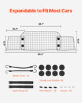 Dog Car Barrier Adjustable 96.5-168.5cm Wire Mesh Pet Divider