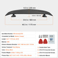 GT Style Rear Spoiler 46.3'' Universal Sedan Coupe Trunk Wing