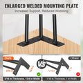 Hairpin Table Legs 0.7M Set of 4 Black Carbon Steel 408.2KG