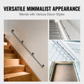 Pipe Stair Handrail 3m 200kg Carbon Steel Industrial Wall Mount