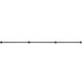 Pipe Stair Handrail 3m 200kg Carbon Steel Industrial Wall Mount