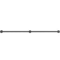 Pipe Stair Handrail 4FT Carbon Steel Wall Mount Staircase