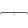 Pipe Stair Handrail, 1.8m Staircase Handrail, 200KG Load Capacity Carbon Steel Pipe Handrail, Industrial Pipe Handrail with Wall Mount Support, Round Corner Wall Handrailings for Indoor, Outdoor