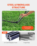 Portable Soccer Goal 12x6ft Steel Fiberglass Outdoor Training Net