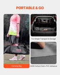 Portable Soccer Goal 12x6ft Steel Fiberglass Outdoor Training Net