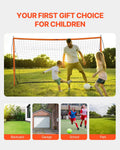 Portable Soccer Goal 12x6ft Steel Fiberglass Outdoor Training Net