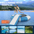 Water Trampoline 10ft Inflatable Bounce Platform Slide Ladder Pump